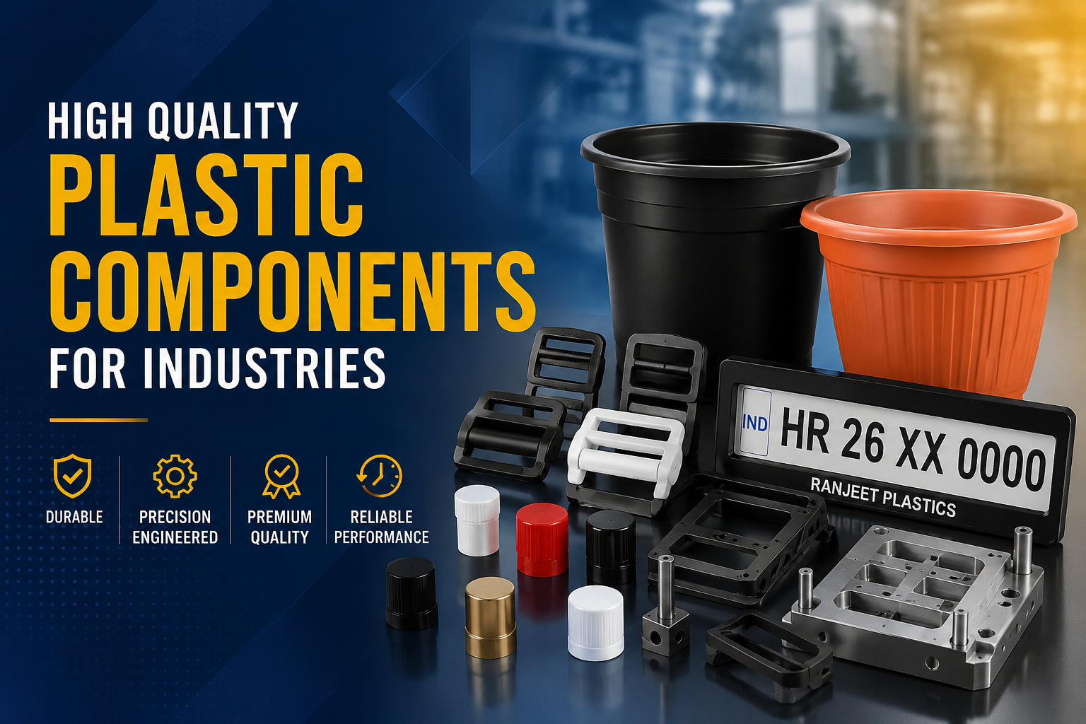High Quality Plastic Components For Industries
