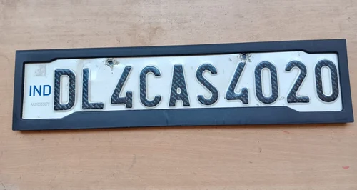 Sliding car Number Plate Frame